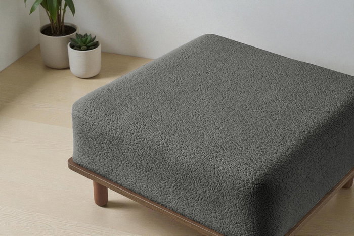 Atelier Del Sofa Puff Texturizado Coco Antracita Atelier Del Sofa Puff Texturizado Coco Antracita